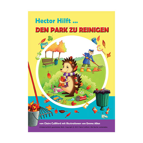 hector helps clean up withe park german